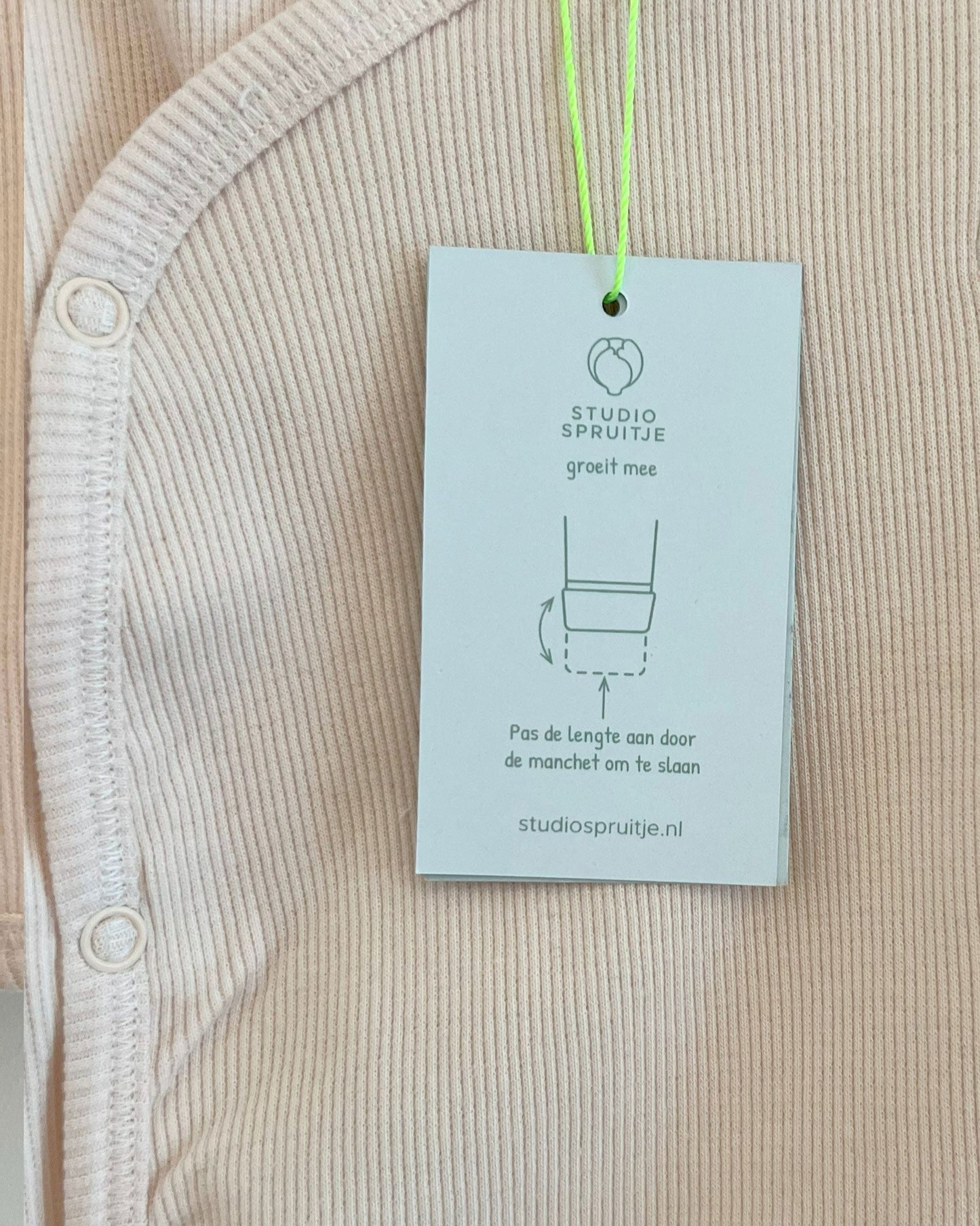 Wrap T-shirt Rib Crème