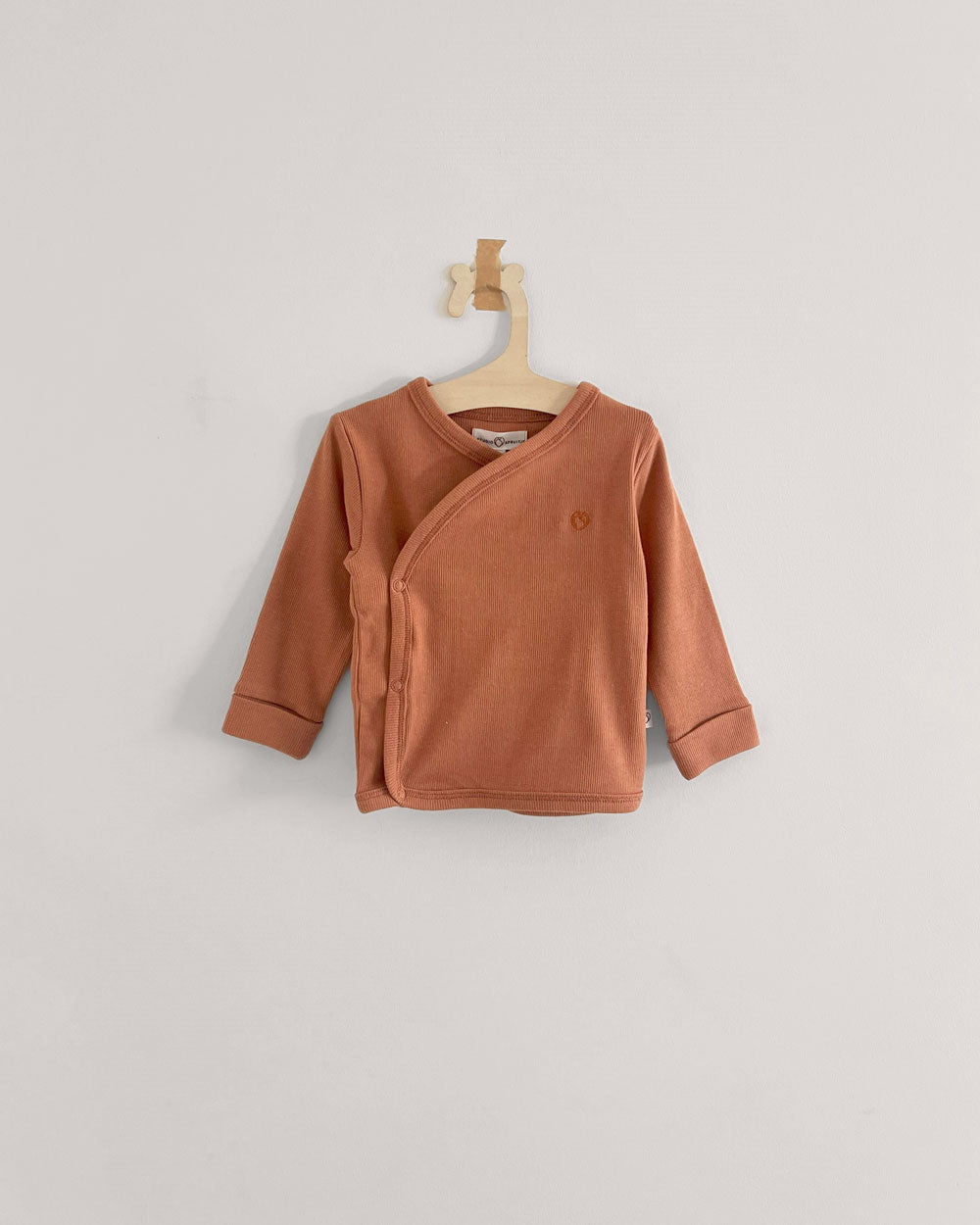 Wrap T-shirt cognac