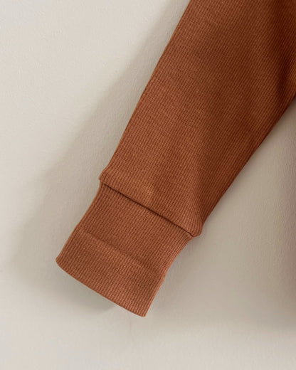 Wrap T-shirt cognac